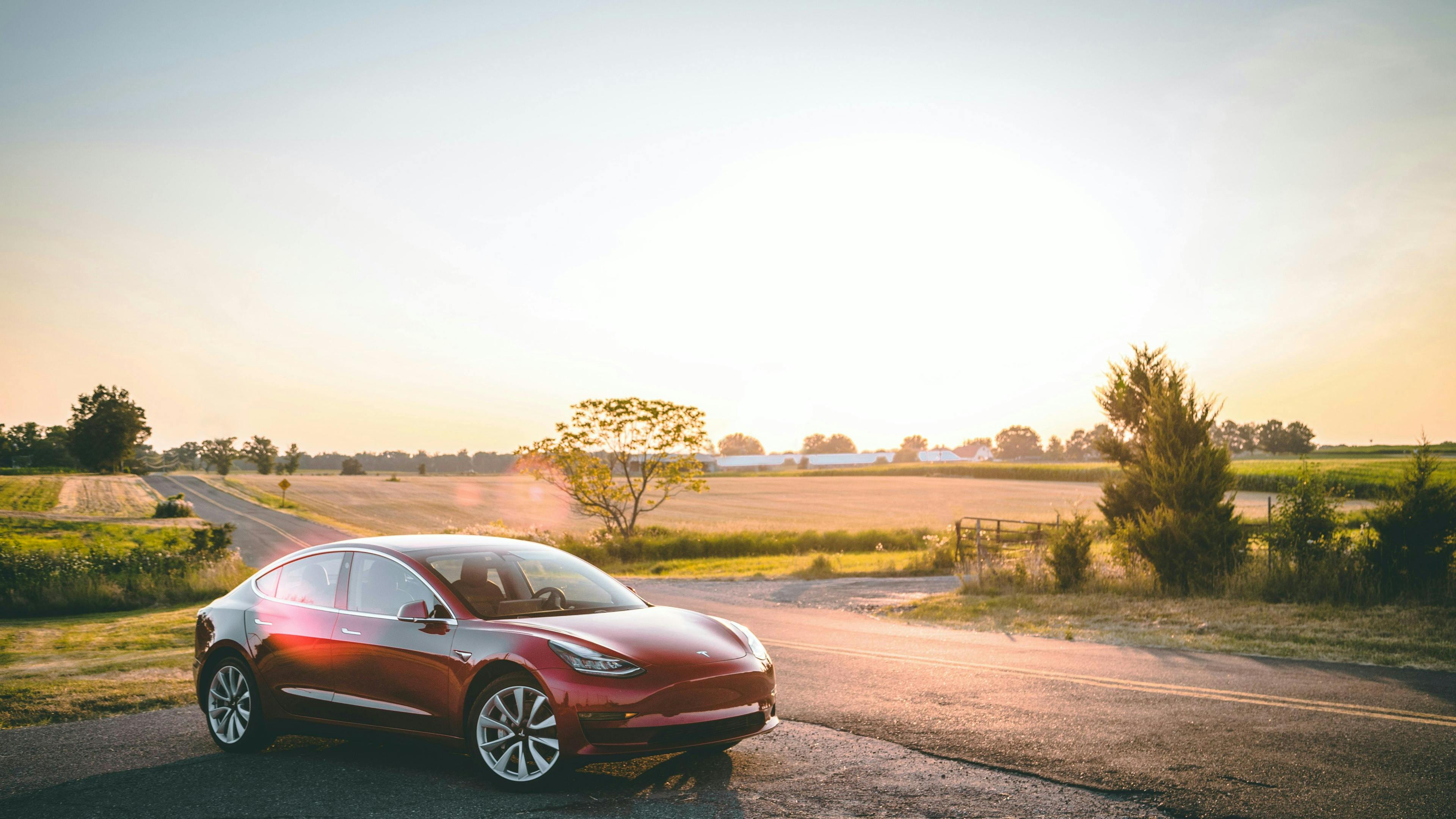 Leasing Tesla Model 3 rouge